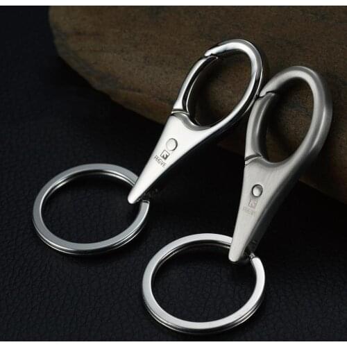 304 Stainless Steel Waterdrop Shape Men Woman Keychain Simplicity Car Key Chain Key Ring Holder Bag Charm Pendant Trinket Gift