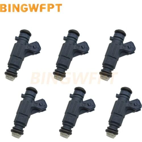 6Pcs 0280156014 Bico Fuel Injector Nozzle For Mercedes-Benz SLK320 W210 E320 E280 2.8L 3.2L V6 95-04 A1120780149 0 280 156 014