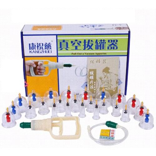 Kangzhu 12PCS Magnetic Massage Suction Cup Acupuncture Massage Cupping Therapy Set Thicken Vacuum Cupping Explosion-proof Cups