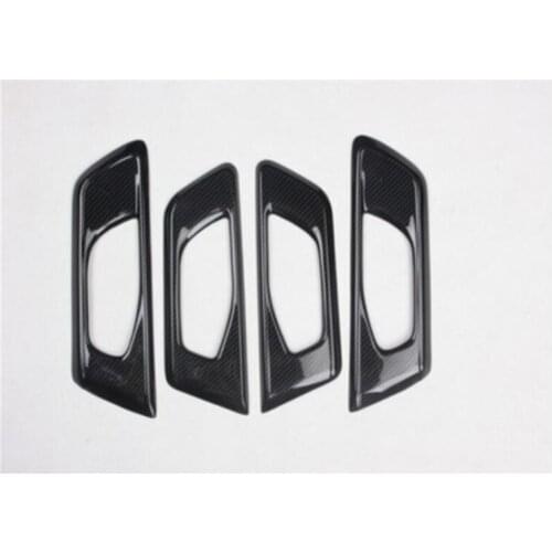 4Pcs/set Car Interior Door Door Handle Cover Trim Kit Carbon Fiber Texture ABS Fit for Honda CRV 2017 2018 2019 2020