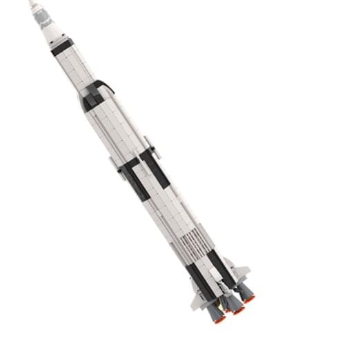 Series Apollos 11 Saturn V Rocket Lunar Module Building Blocks Aerospace City Space Station Shuttle Technical Model Toy Gift