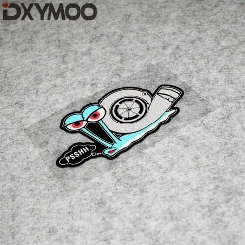Creative Car Stickers Decorate Waterproof Motocross PSSHH Cute Snails Safety Dive for Turbo