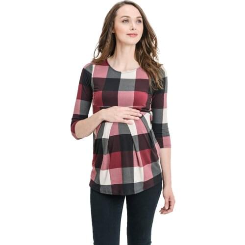 Maternity Summer Tops Women Pregnancy Short Sleeve T-Shirts Vogue Tees for Pregnant Elegant Ladies Top Cute Women Clothings