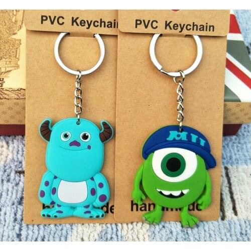 Disney Monsters University Sulley Fashion Anime Toy Figures Keychain Cartoon Keyholder Birthday Children Gifts