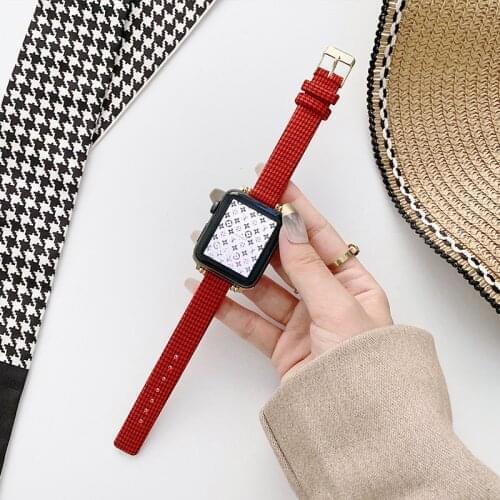 Newest Nylon watch band for applewatch 1/2/3/4/5/6/SE slim strap iwatch watchband colorful newest style