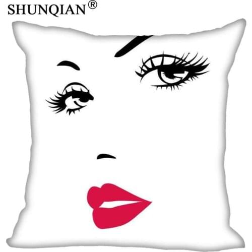 New Custom Lips Pillowcase zipper Two sides 35x35cm 40x40cm 45x45cm 50x50cm 60x60cm Custom your image