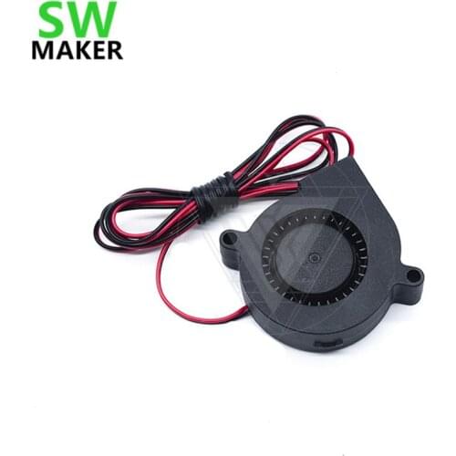SWMAKER TEVO 5015 50mm radial blower DC 12V/24V 30cm cooling turbofan 1000mm cable for Reprap Prusa 3D printer accessories