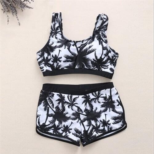 Sexy Women Crop Top High Waist Shorts Floral Bikini Set Beach Swimwear Swimsuit Soft&Comfortable Backless Design With Steel Ring