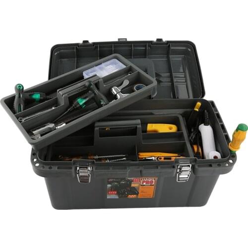 Wrench Portable Tool Box Organizer Cabinet Plastic Tools Box Organizer Electronic Caixa De Ferramentas Workshop Storage EA60GX