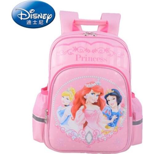 Disney Cars Story Princess Backpack Childrens School Bag Boys and Girls Backpack Mickey Minnie Cartoon Handbag Grade 1-4