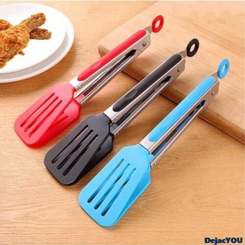 Stainless Steel BBQ Tongs Barbecue Grill Food Clip Ice Tong Meat Salad Toast Bread Clamp Kitchen Accessories Tools