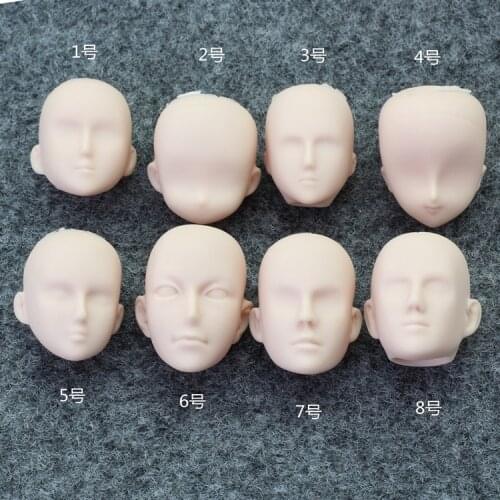 1:12 OB Doll Action Figure Doll Head Reference Sculpting Makeup Practice Head for 4.3 inches Infant Head Dolls Accessory