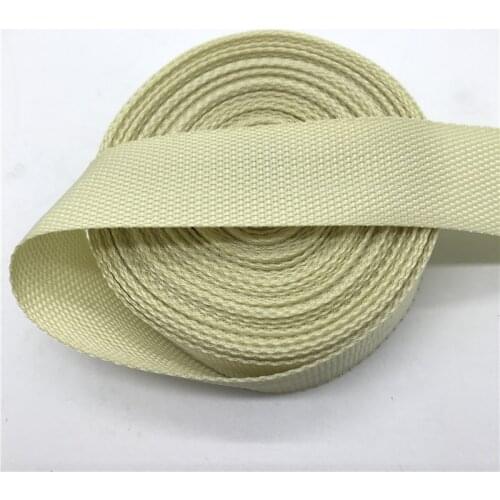 15mm 20mm 25mm 30mm 38mm Wide 5yards Cream Strap Nylon Webbing Knapsack Strapping Bags Crafts