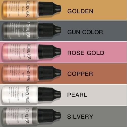 6 Colors/15ml Metallic Dye Alcohol Concentrated Paint Resin Pigment Diffusion Liquid Colorant For DIY Epoxy Resin Casting Crafts