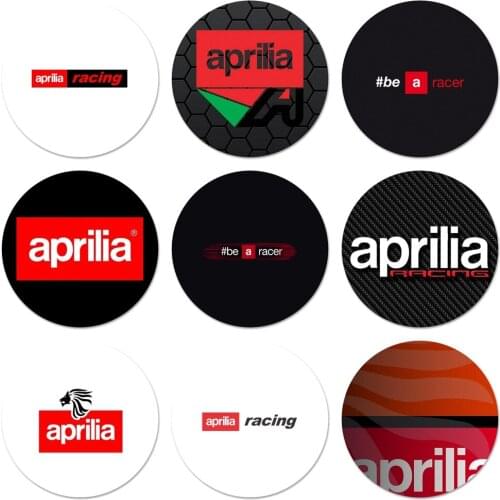 Aprilia Racing Logo Icons Pins Badge Decoration Brooches Metal Badges For Backpack Decoration 58mm