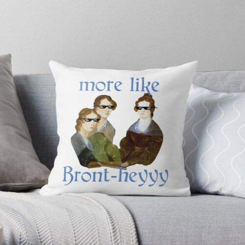 More Like...Bront-heyyy! Throw Pillow Cushion Cover Polyester throw pillows case on sofa home living room car seat decor 45x45cm