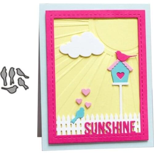 CH birds Stencil Metal Cutting Dies For Scrapbooking Practice Hands-on DIY Album Card Craft Decoration