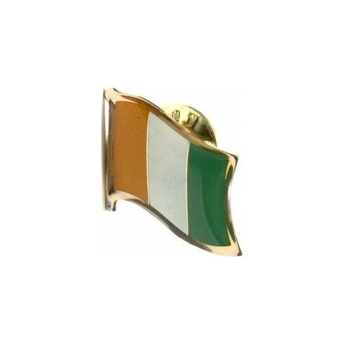 Ivory Coast country flag lapel pin badge+Iron plated brass+paints+epoxy+butterfly button-Free shipping(350 pcs/lot)