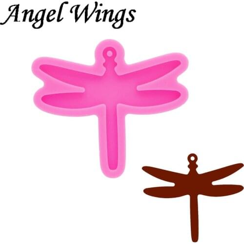 Shiny Resin Dragonfly Mould, Silicone Molds , Clay Molds , DIY Resin Epoxy Mold , Not sticky DY0837