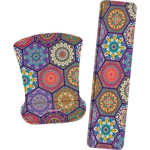 Keyboard Wrist Rest Pad Mouse Wrist Rest Pad Ergonomic Memory Foam Set Comfort Mouse Pad For Office Computer Laptop