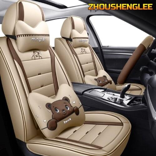 Leather car seat cover For mitsubishi pajero 4 2 sport outlander xl asx montero accessories lancer 9 10 carisma seat