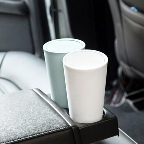 Flip Open Cover Multi-function Organizer for Tissue Masks Stuff Storage Box Trash Can Auto Interior Accessories