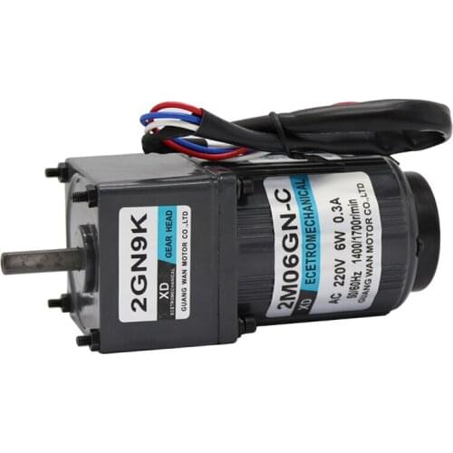 220V AC gear motor, 6W high torque, one-way low speed micro motor, 2I/RK6GN-C CW/CCW AC gear motor