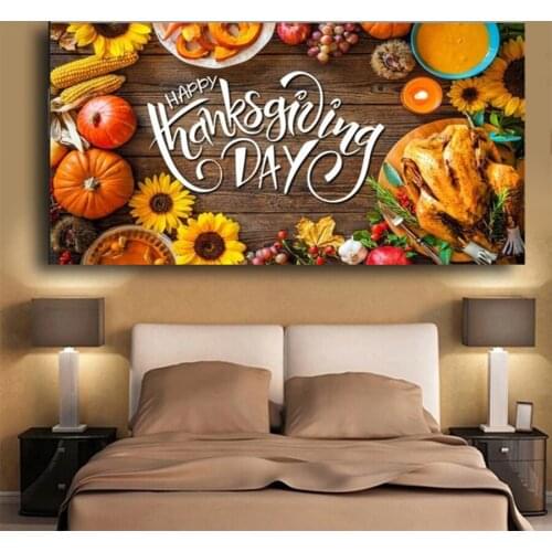 New 5D AB Diamond Painting Pumpkin Cross Stitch Full Kits Square Drill DIY Needlework Diamond Embroidery Thanksgiving Day Gift