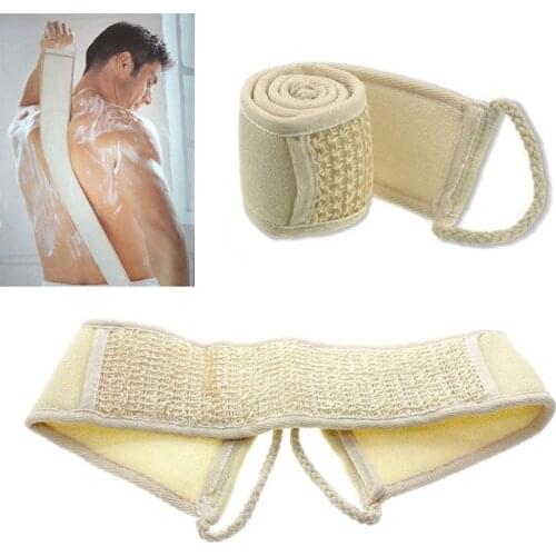 Natural Soft Exfoliating Loofah Bath Shower Unisex Massage Spa Scrubber Sponge Back Strap Body Skin Health Cleaning Tool