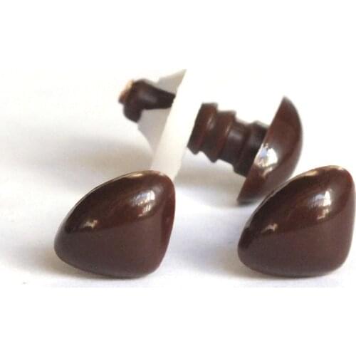 Nose /Eye,50pcs 12mm Brown Triangle Safety nose Doll nose for diy toy
