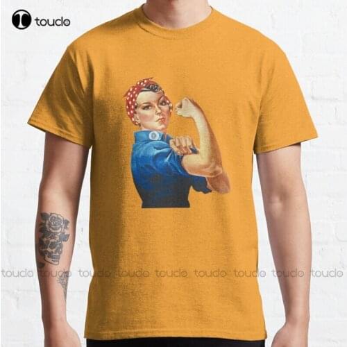 New Rosie The Riveter Classic T-Shirt Funny Shirts For Men S-5XL fishing shirt Unisex