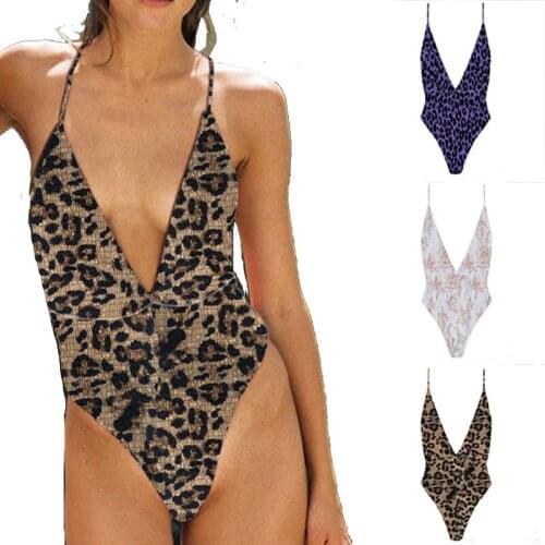 New Sexy V-Neck One Piece Swimsuit Women High Waist Bathing Suit Women Ruched Bodysuit String Bandage Backless Monokini Swimwear