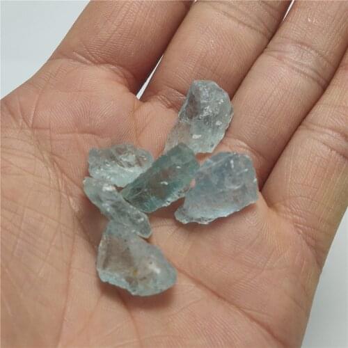 Natural Real Aquamarine Original Stone Making Pendant Quartz Stone Raw Crystal Quartz Fashion For Men Women Jewelry DIY Gift