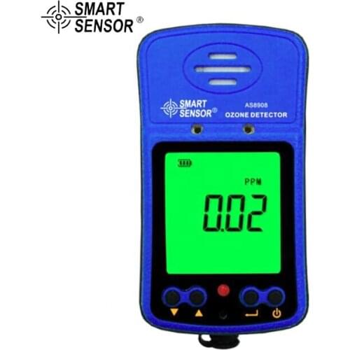 Smart Sensor AS8908 Portable Digital Ozone Detector for Indoor Air Quality Monitor O3 Gas Analyzer Tester Meter