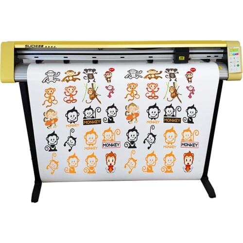 Suchi Cutter 1350 Automatic Vinyl Cutter Plotter With Signmaster Sticker Plotter De Corte