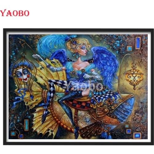 Cartoon Angel Girl Diamond Painting With Full Round Square Rhinestones Diamond Embroidery Cross Stitch Kit Diamond Mosaic