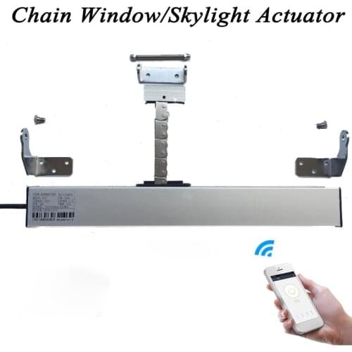 3 line AC220V Smart Wifi Window Opener Tuya Motorized Chain Opener Window Actuator Skylight Casement Greenhouse Home Automation