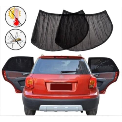 2 pcs Car Styling Accessories Sun Shade Auto UV Curtain Side Window Mesh Sun Visor Protection Window Film Car Door Curtain