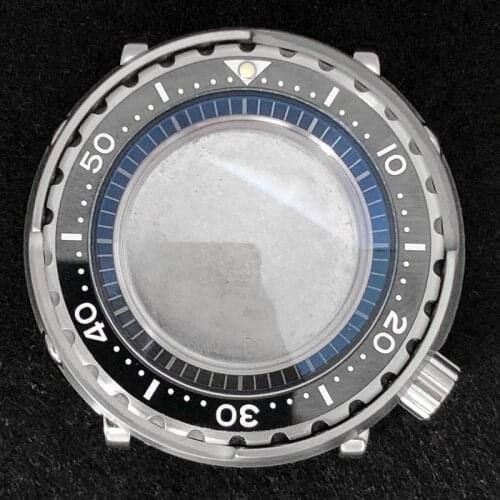 High Quality Watch Accessories Case 45mm Mineral Glass Stainless Steel Case Suitable For NH35/NH36 Movement