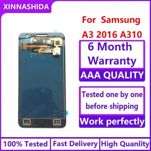 SUPER AMOLED 4.7'' LCD For SAMSUNG Galaxy A3 2016 A310 A310F A3100 LCD Display Touch Screen Digitizer Assembly