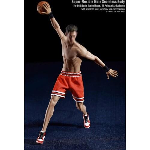 1/6 Male Super-Flexible Male Seamless Body-M36A Suntan Skin with Stainless steel Skeleton Without Head Sculpt for 12'' Figure