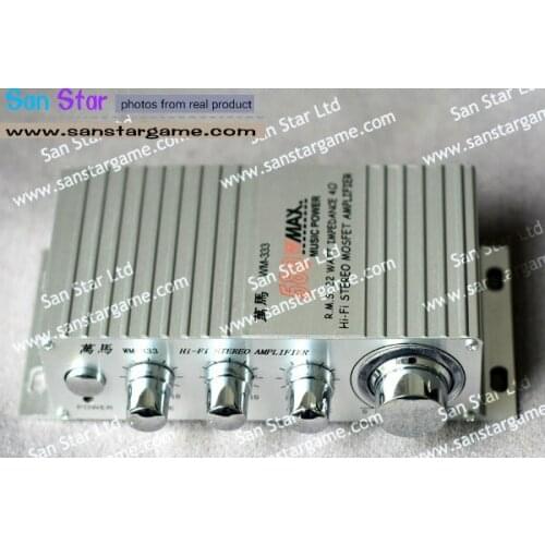 2 Pcs of Hi-Fi Audio Stereo Amplifier For CD DVD MP3 PC Player Arcade Game Machine