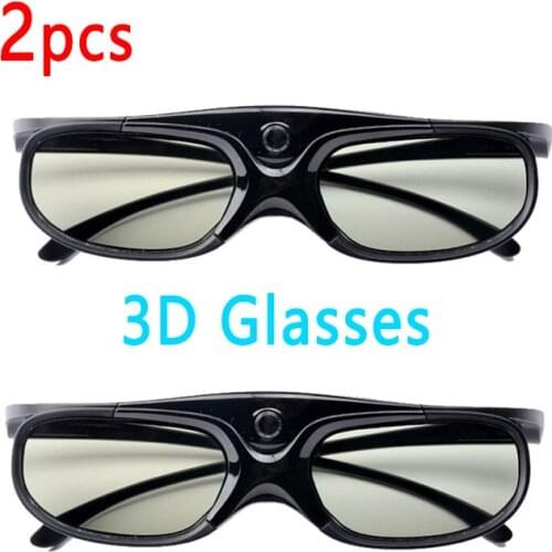 2pcs Active shutter 96-144HZ rechargeable 3D Universal glasses for Xgimi Z3/Z4/Z6/H1 Nuts G1/P2 BenQ Acer and DLP LINK projector