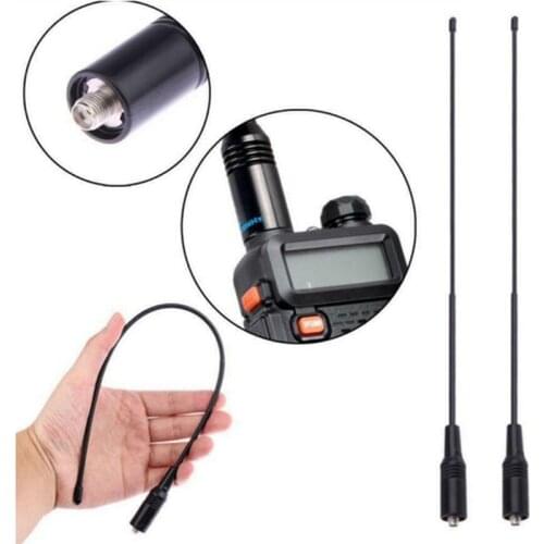 38 cm NA-771 SMA-Female Dual Band 10W Antenna for Baofeng UV5R UV-82 SAUS Black