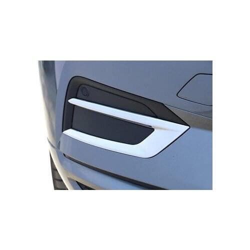 ABS Chrome Front Fog Light Lamp Cover Trim 2pcs For Volvo XC60 2018-2019