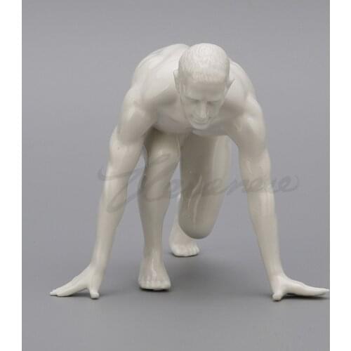 ABSTRACT BODY ART SCULPTURE HOME DECOR NUDE MALE START GYMNASTICS HANDICRAFT CERAMICS STATUE INTERIOR SHOWPIECE FIGURINE R5108