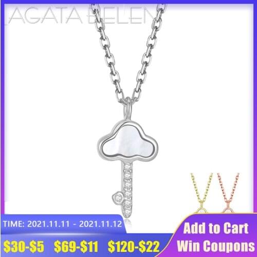 Женские ожерелья из жемчуга AGATABIELEN China At AliExpress