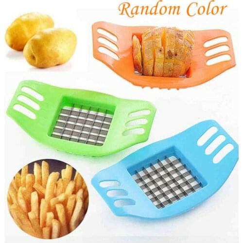 Vegetable Potato Slicer Cutter French Fry Chopper Chips Making Tool Stainless Steel Cutter kitchen tools accessories