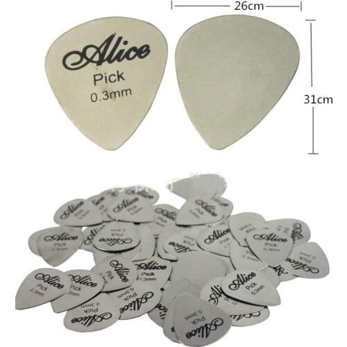 Hot Sale 10/5Pcs Thin Metal Guitar Pick 0.46mm Durable Silver Color Professional Bass Ukelele Finger Guitar Picks Accessories