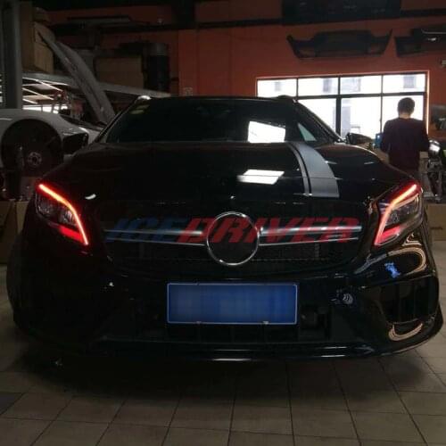 Icedriver for Mercedes Benz CLS class DRL LED boards 2014 2017 daytime running lights Red Blue Green Purple DRL LED Devil Eyes